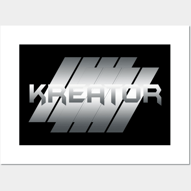 Metallic Illustration kreator Wall Art by theStickMan_Official